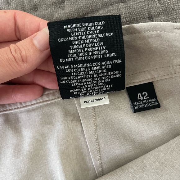 Coolkeep Classic Men's Khaki Tan Flat Front Performance Wear Shorts Size 42 - Picture 5 of 8